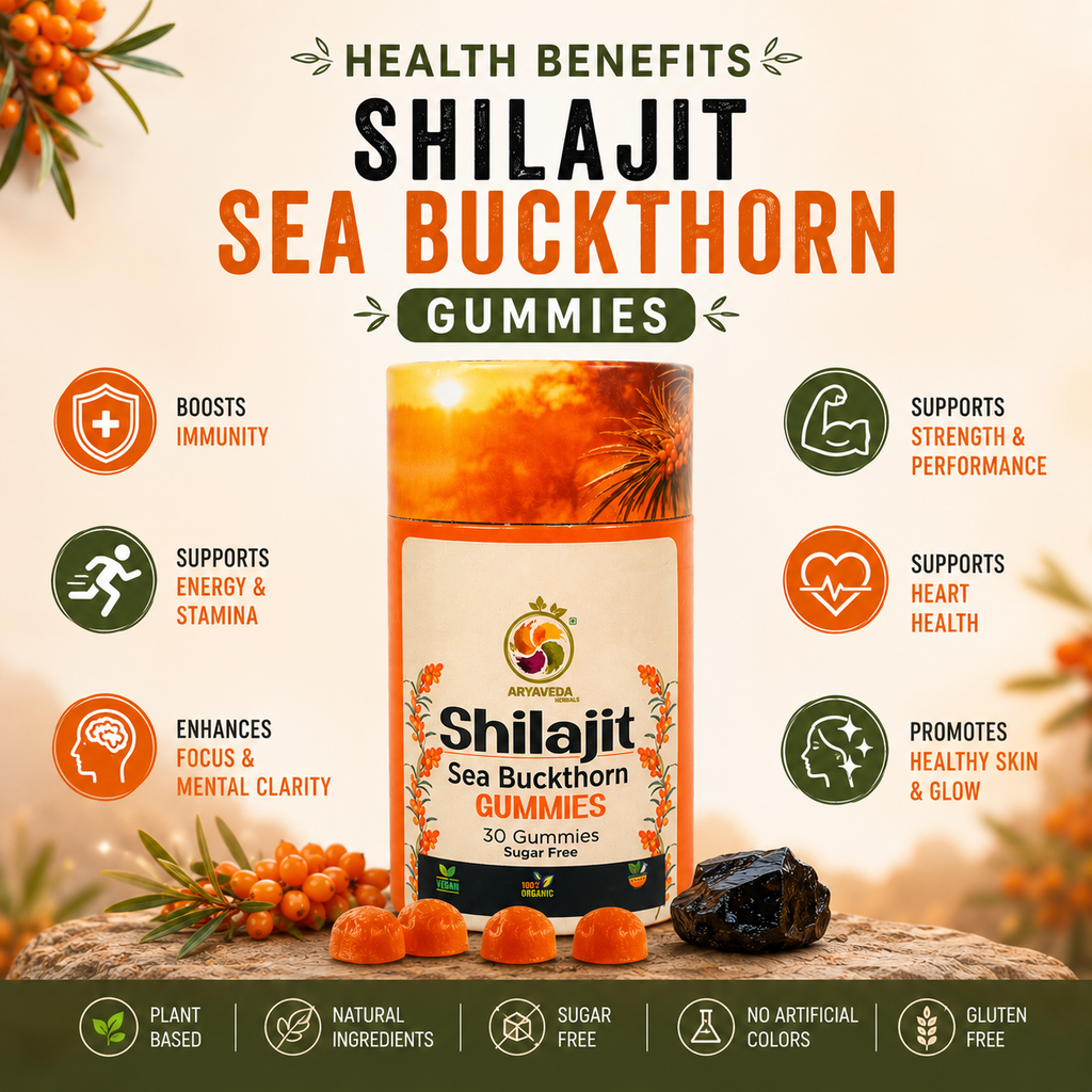 Shilajit Sea Buckthorn Gummies